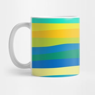 Summer Surfing Beach Zebra Mug